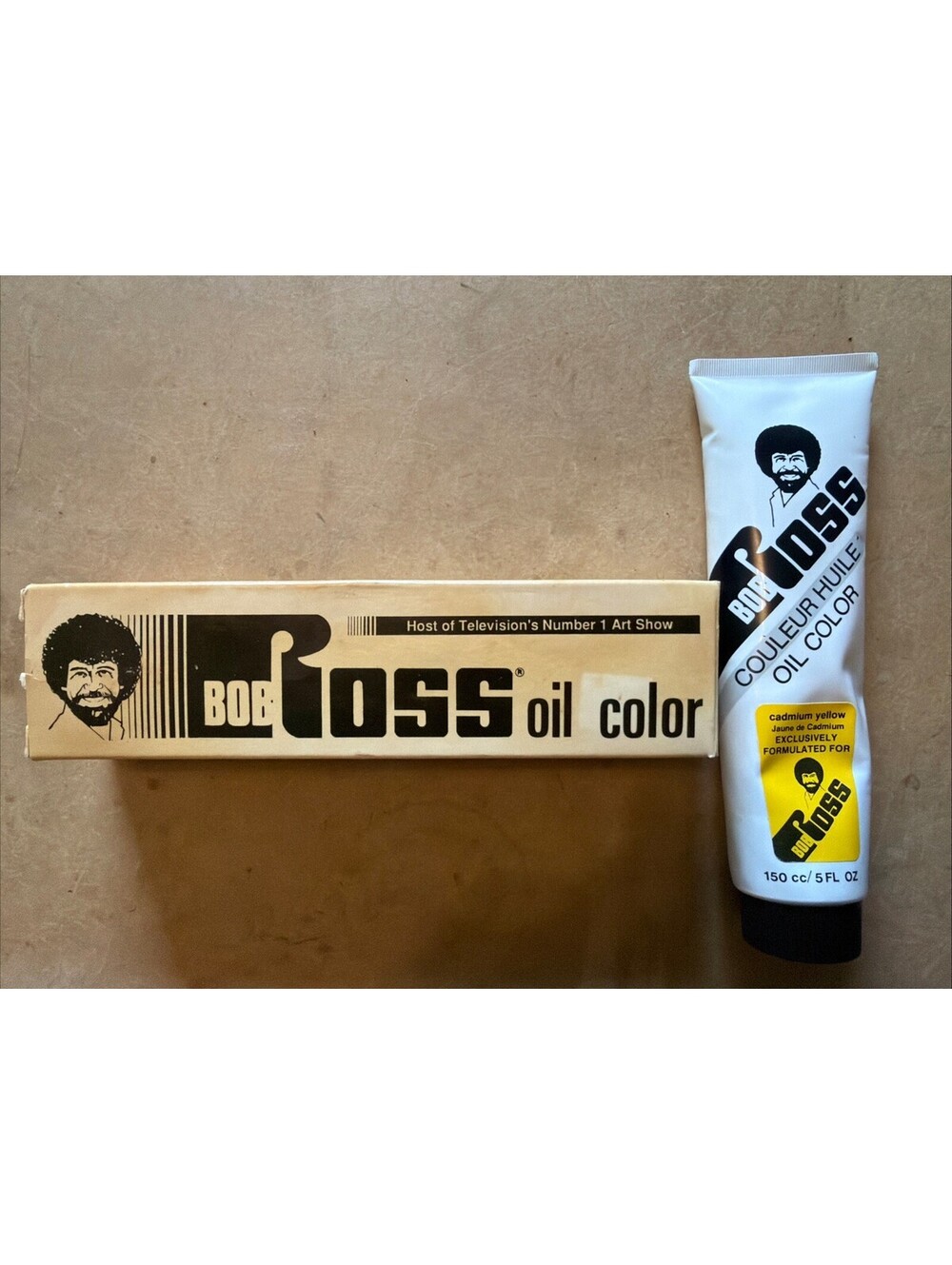 Vintage NOS Bob Ross Oil Paint cadmium yellow 150cc/ 5 Fl Oz New in Box